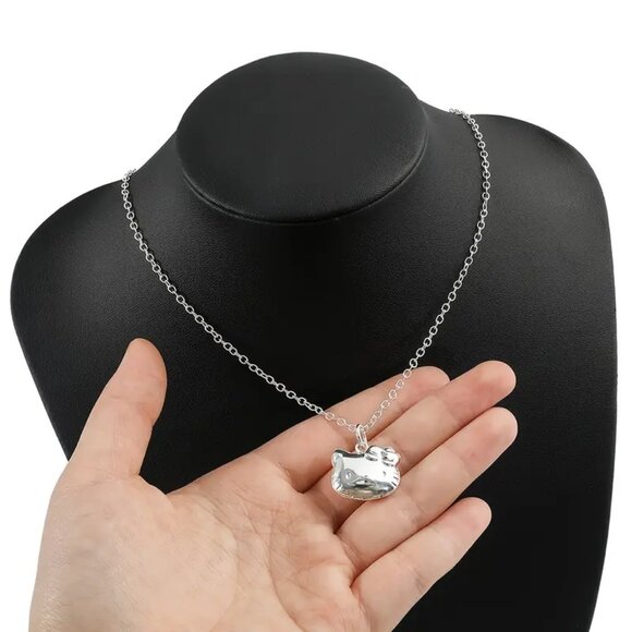 1pc Adorable Y2K Hello Kitty Cat Pendant Necklace - Picture 2 of 5